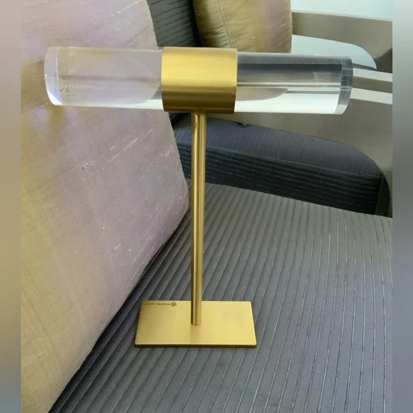 KENDRA SCOTT ANTIQUE PLATED BRASS BRACELET BANGLE JEWELRY STAND ORGANIZER T BAR - Picture 4 of 6